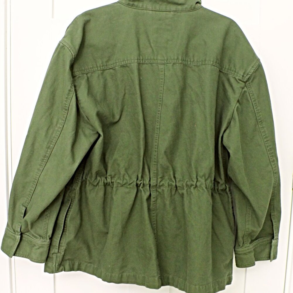 GAP Canvas Utility Jacket Large In Army Green - Picture 4 of 9